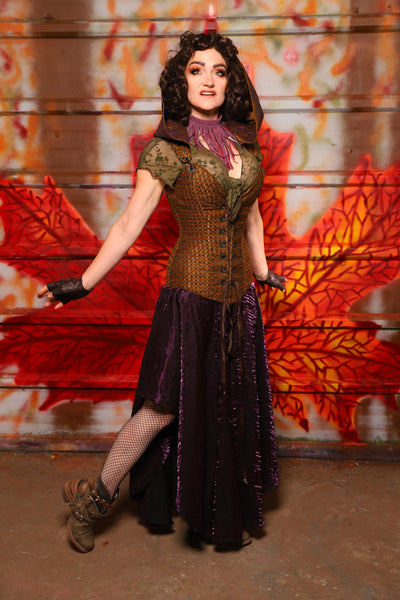 02. Crescent Skirt in Plum Crushed Shimmer - The Fall Fabulosity! Collection