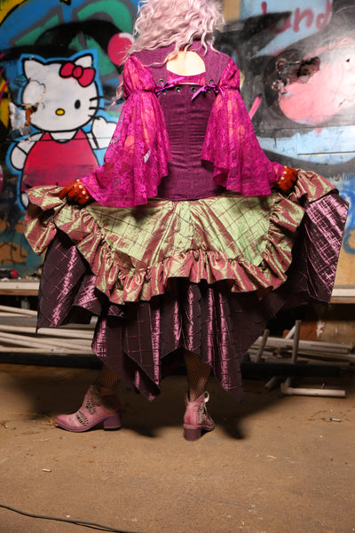 12. Mini Fairy Skirt w/ruffle in Embrace Pintuck - The Amaranth & Aster Collection