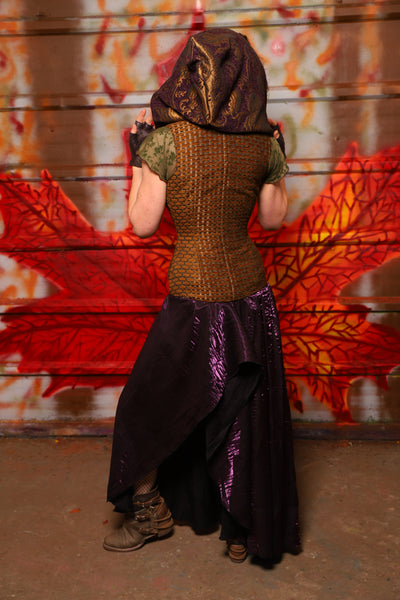 02. Crescent Skirt in Plum Crushed Shimmer - The Fall Fabulosity! Collection