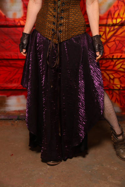 02. Crescent Skirt in Plum Crushed Shimmer - The Fall Fabulosity! Collection