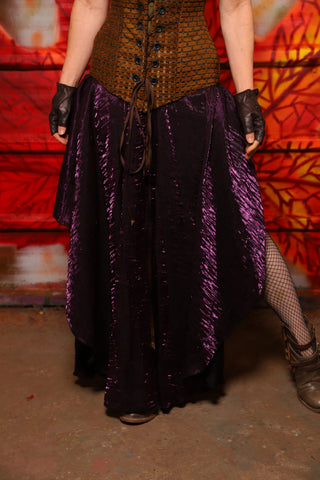 02. Crescent Skirt in Plum Crushed Shimmer - The Fall Fabulosity! Collection