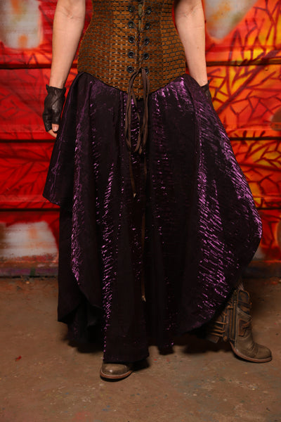 02. Crescent Skirt in Plum Crushed Shimmer - The Fall Fabulosity! Collection