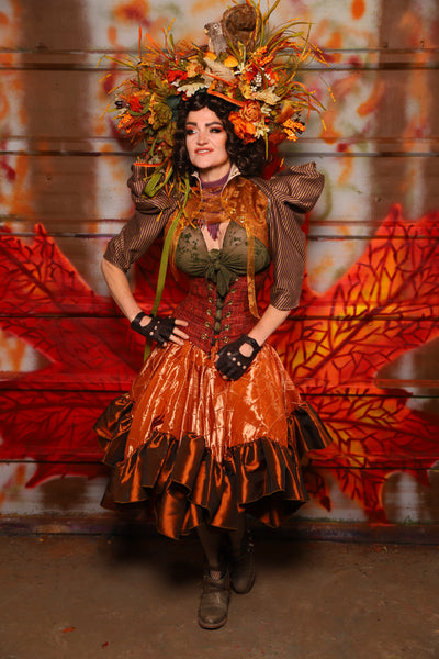 27. Mini Fairy Skirt in Pumpkin Pintuck with Ruffle - The Fall Fabulosity! Collection