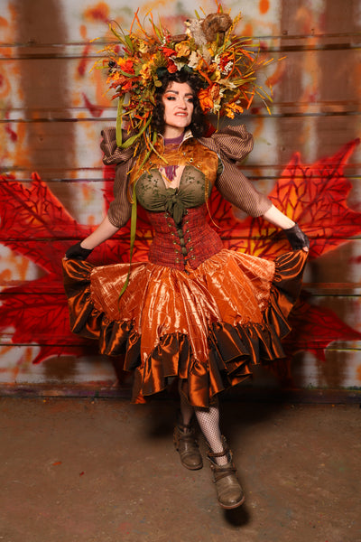 27. Mini Fairy Skirt in Pumpkin Pintuck with Ruffle - The Fall Fabulosity! Collection
