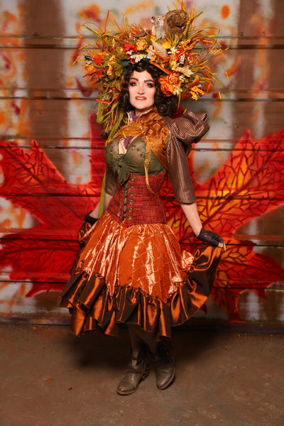 27. Mini Fairy Skirt in Pumpkin Pintuck with Ruffle - The Fall Fabulosity! Collection