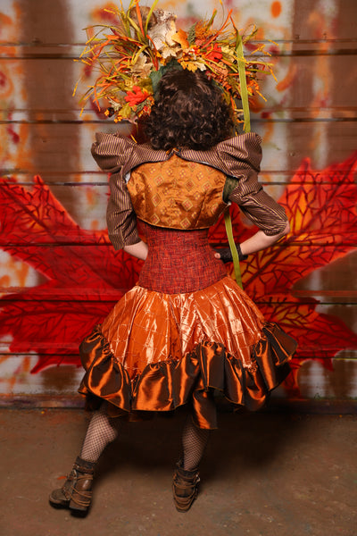 27. Mini Fairy Skirt in Pumpkin Pintuck with Ruffle - The Fall Fabulosity! Collection