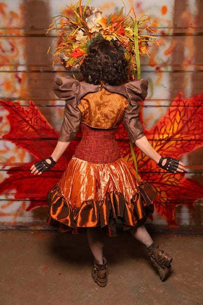 27. Mini Fairy Skirt in Pumpkin Pintuck with Ruffle - The Fall Fabulosity! Collection