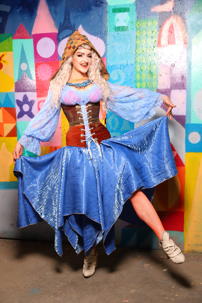 11. Fairy Skirt in Lake Blue Shimmer - The World of Laughter and Hopes Collection