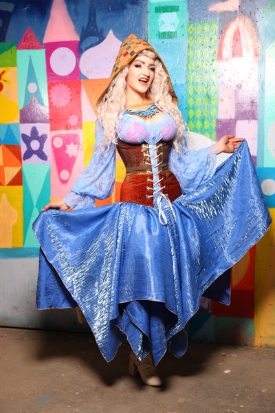11. Fairy Skirt in Lake Blue Shimmer - The World of Laughter and Hopes Collection