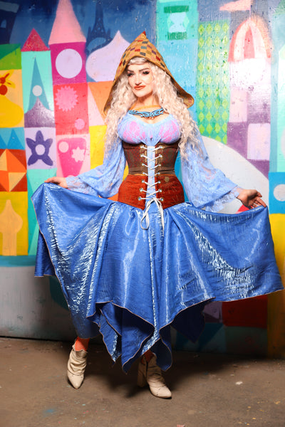 11. Fairy Skirt in Lake Blue Shimmer - The World of Laughter and Hopes Collection