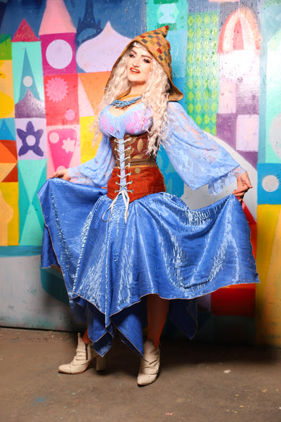 11. Fairy Skirt in Lake Blue Shimmer - The World of Laughter and Hopes Collection