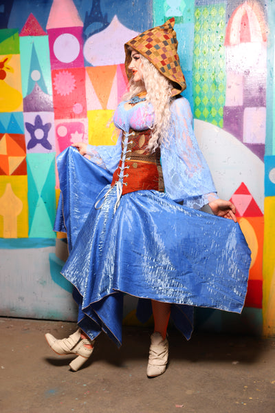 11. Fairy Skirt in Lake Blue Shimmer - The World of Laughter and Hopes Collection