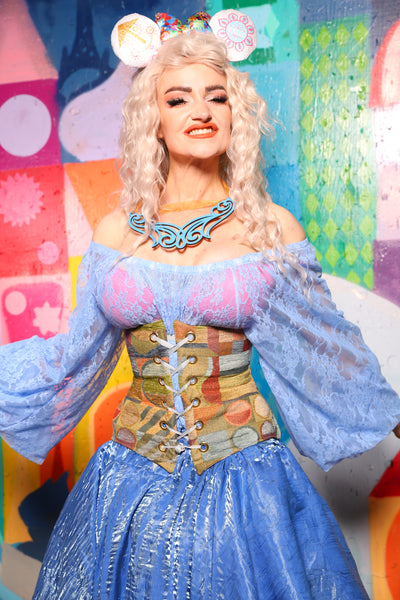 24. Petite Wench Underbust in Small World Upholstery - The World of Laughter and Hopes Collection