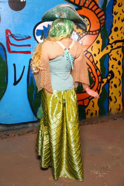 Set #03 in Caribbean Mermaid *Includes Wench Corset + Siren Skirt + Seashell Crop - The Shells Belles Collection