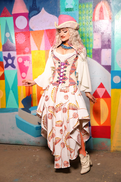 07. Crescent Skirt in Sunset Fern - The World of Laughter and Hopes Collection