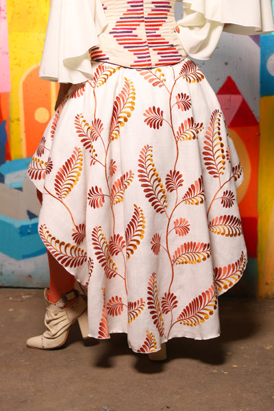 07. Crescent Skirt in Sunset Fern - The World of Laughter and Hopes Collection