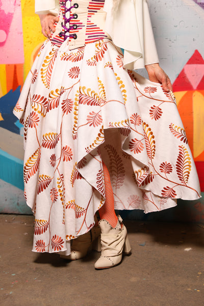 07. Crescent Skirt in Sunset Fern - The World of Laughter and Hopes Collection