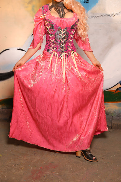 Tulip Skirt in Strawberry Milk Crushed Shimmer - The "Thrice as Nice" Collection