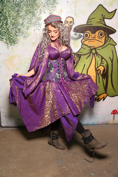 Fairy Skirt in Two Tone Purple Sea Sunset Iridescent - Spooky Saturday Part 6