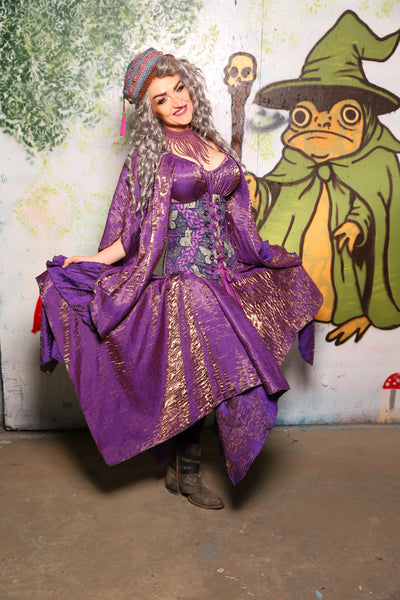 Fairy Skirt in Two Tone Purple Sea Sunset Iridescent - Spooky Saturday Part 6