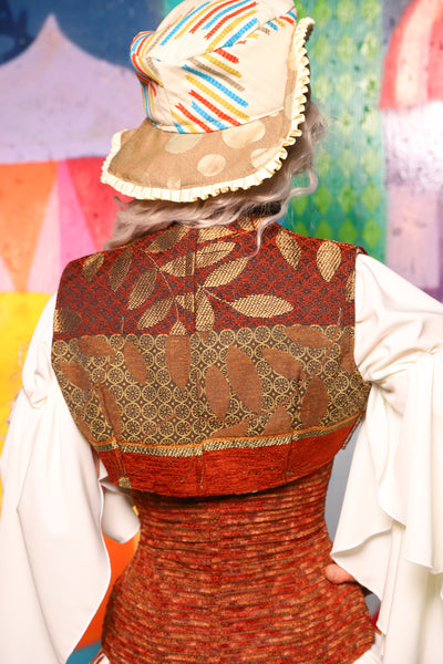 25. Sgt Pepper Vest in Wandering Sun Patchwork - The World of Laughter and Hopes Collection
