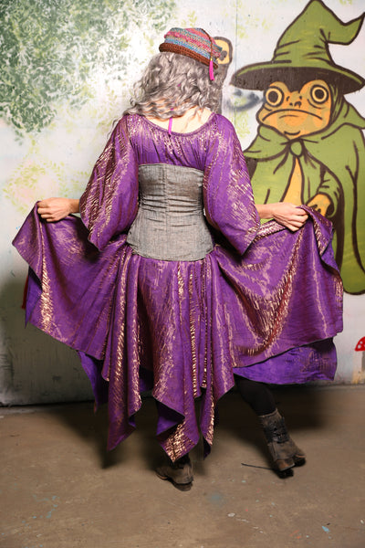 Fairy Skirt in Two Tone Purple Sea Sunset Iridescent - Spooky Saturday Part 6