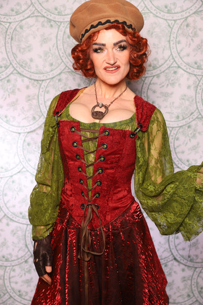 14. Elizabethan Corset In Crimson Tide - The Tudor Tarot Collection