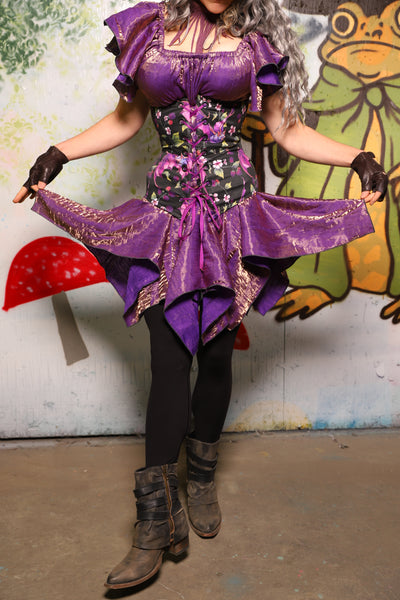 Mini Fairy Skirt in Two Tone Purple Sea Sunset Iridescent - Spooky Saturday Part 6