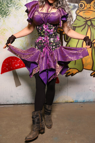 Mini Fairy Skirt in Two Tone Purple Sea Sunset Iridescent - Spooky Saturday Part 6