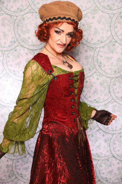 14. Elizabethan Corset In Crimson Tide - The Tudor Tarot Collection