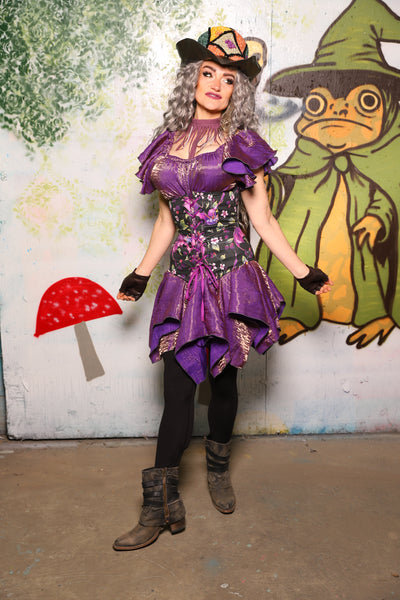 Mini Fairy Skirt in Two Tone Purple Sea Sunset Iridescent - Spooky Saturday Part 6