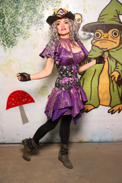 Mini Fairy Skirt in Two Tone Purple Sea Sunset Iridescent - Spooky Saturday Part 6