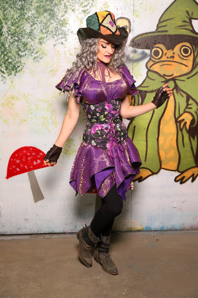 Mini Fairy Skirt in Two Tone Purple Sea Sunset Iridescent - Spooky Saturday Part 6