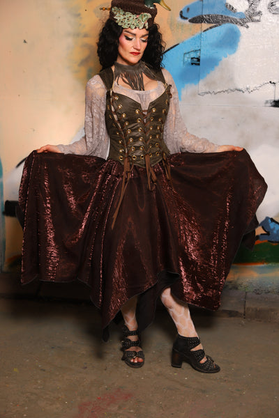Fairy Skirt in Chocolate Brown Crushed Shimmer - The "Thrice as Nice" Collection