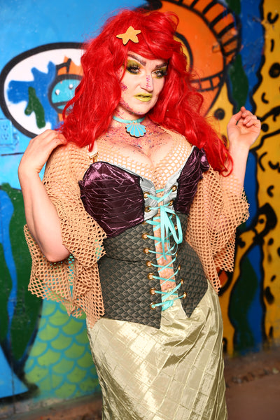 Set #07 in "Ariel Inspo" *Includes Torian Corset+ Seashell Crop + Siren Skirt - The Shells Belles Collection