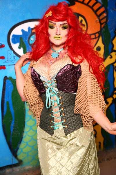Set #07 in "Ariel Inspo" *Includes Torian Corset+ Seashell Crop + Siren Skirt - The Shells Belles Collection