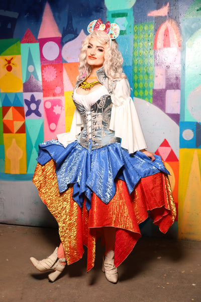 18. Mini Fairy Skirt in Lake Blue Shimmer - The World of Laughter and Hopes Collection