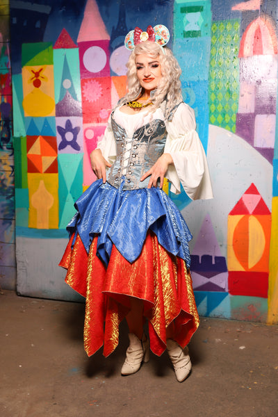 18. Mini Fairy Skirt in Lake Blue Shimmer - The World of Laughter and Hopes Collection