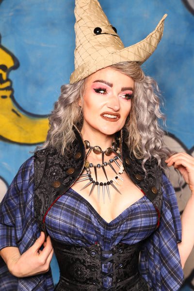 37. Sgt Pepper Vest in Black Filigree - The Sapphire Séance Collection