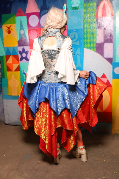 18. Mini Fairy Skirt in Lake Blue Shimmer - The World of Laughter and Hopes Collection