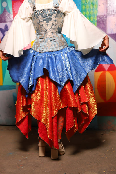 18. Mini Fairy Skirt in Lake Blue Shimmer - The World of Laughter and Hopes Collection