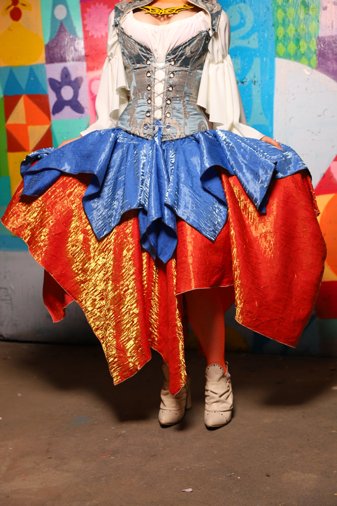 18. Mini Fairy Skirt in Lake Blue Shimmer - The World of Laughter and Hopes Collection