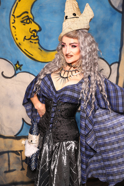 31. Petite Wench in Black Damask Jacquard - The Sapphire Séance Collection