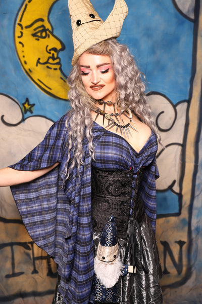 31. Petite Wench in Black Damask Jacquard - The Sapphire Séance Collection