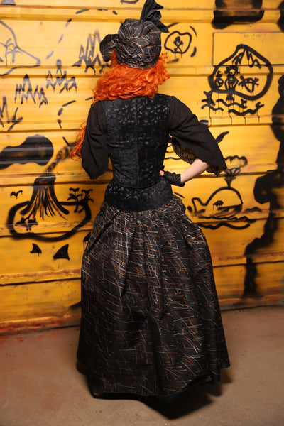 36. Swagger Skirt w/front bustle in Iron Sparks - The Parlay and Promenade Collection