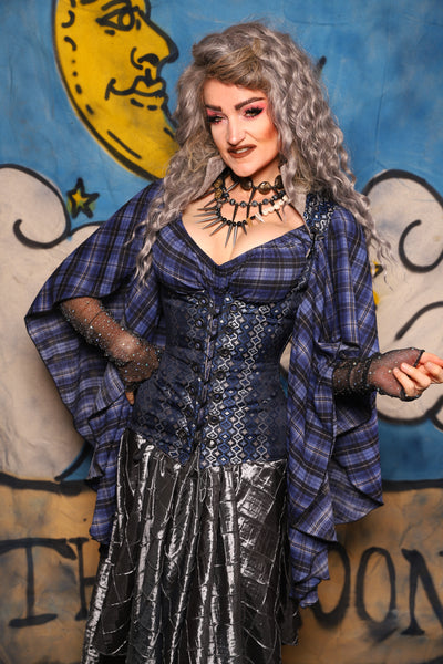 45. Vixen in Blue Troubadour w/collar in Soft Mooncloth - The Sapphire Séance Collection