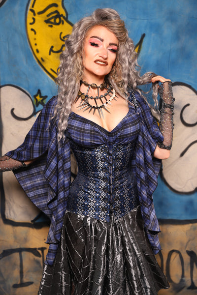 45. Vixen in Blue Troubadour w/collar in Soft Mooncloth - The Sapphire Séance Collection