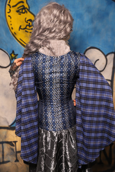 45. Vixen in Blue Troubadour w/collar in Soft Mooncloth - The Sapphire Séance Collection