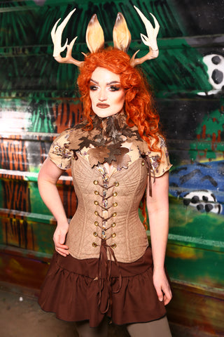 Heidi Corset in Flapjack Quilted Canvas -"Tadpoles & Toadstools" Collection #29