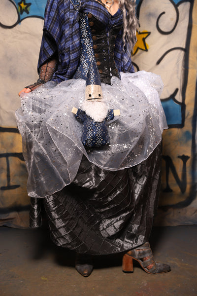 Tulip Skirt in White Sparkle - The Sapphire Séance Collection